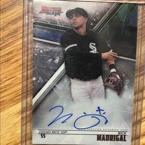 Nick Madrigal Autographed Baseball Card